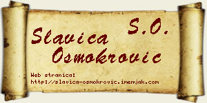 Slavica Osmokrović vizit kartica